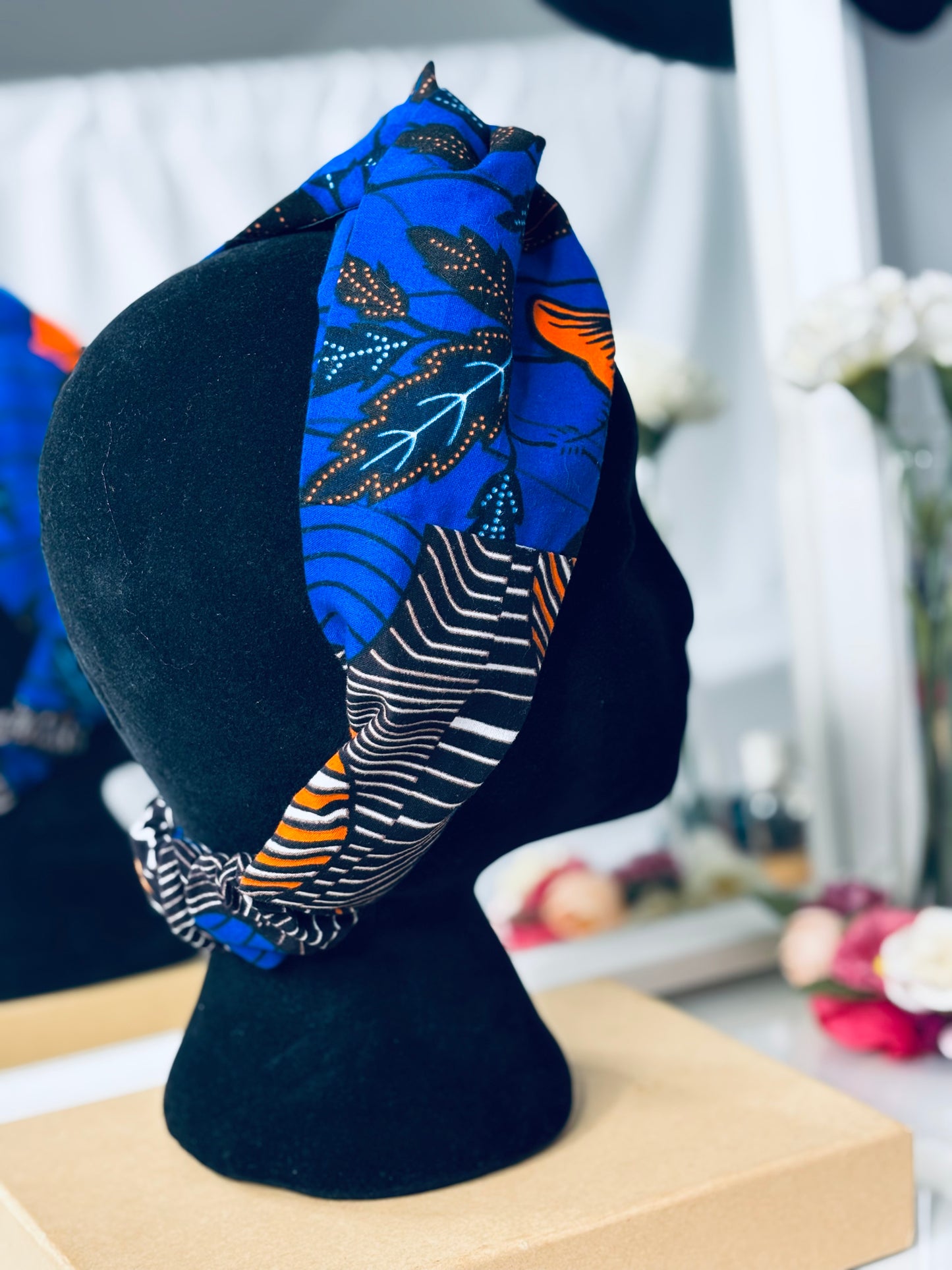 Bandeau croisé Bleu | Forêt [Pièce unique]